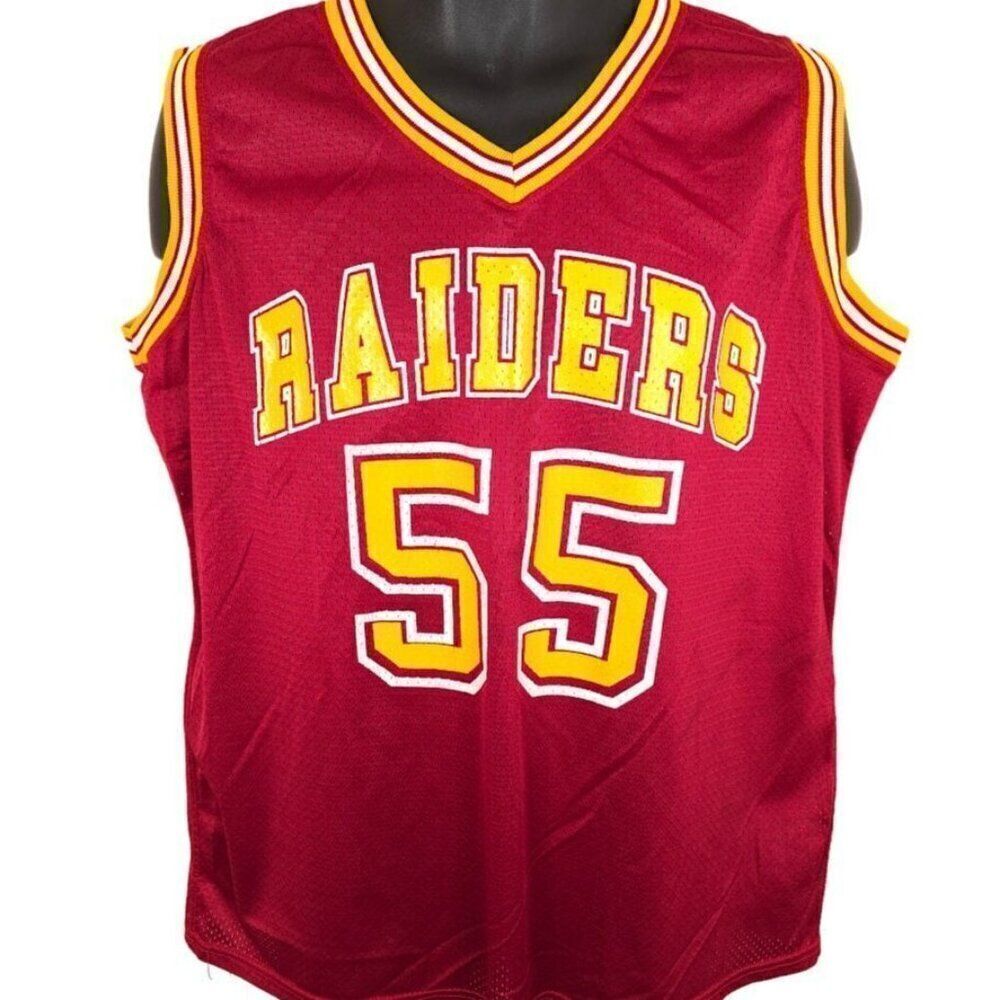 Vintage Raiders Basketball Jersey Mens Size XL Red Yellow 90s Made In USA